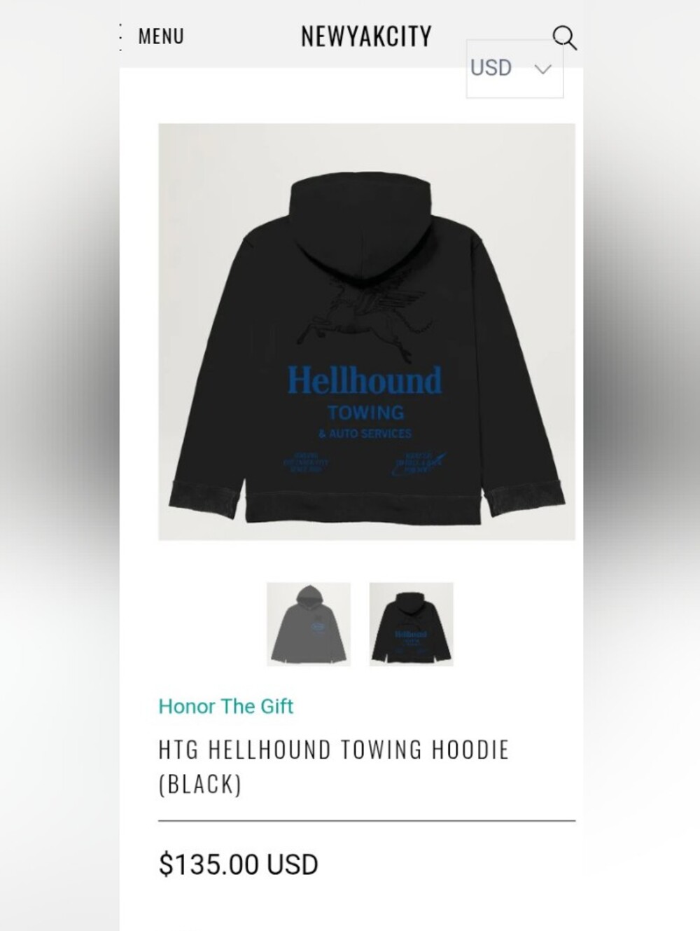 Honor The Gift Hoodie Medium